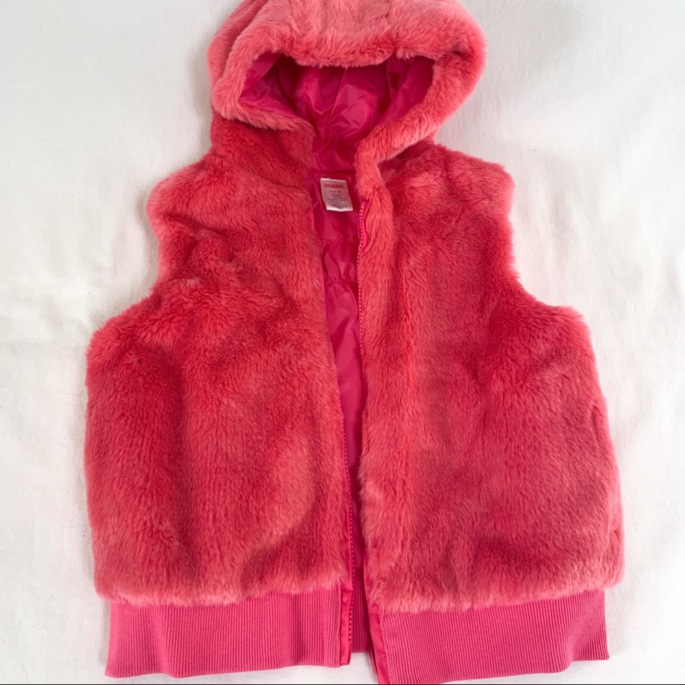 NWOT Gymboree pink faux fur vest